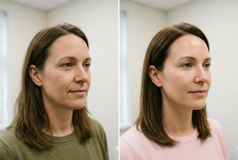 Fine Lines & Dull Skin — Female, 40s - Before and After