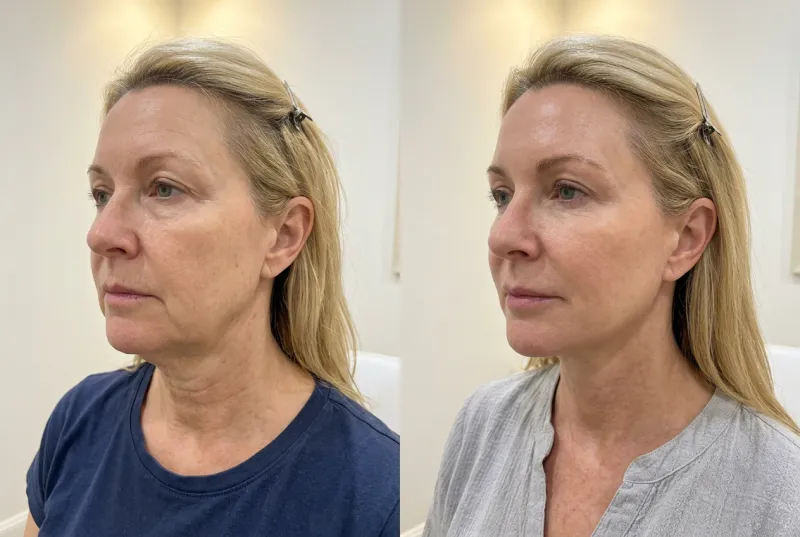 Loss of Firmness & Hydration — Female, 50s - Before and After
